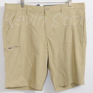 Weatherproof Men's The Trail Shorts Packable Hybrid Quick‎ Dry Shorts TAN